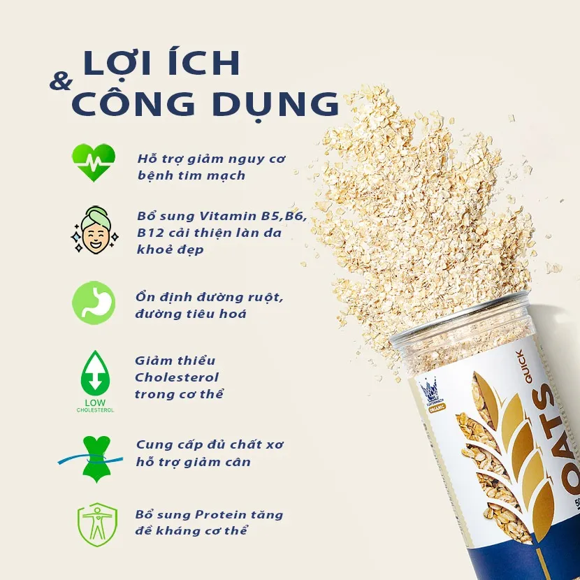 Ảnh 2 hộp Yến Mạch VUA YẾN MẠCH 2,5KG -  Ngũ cốc ăn sáng + Bữa phụ dinh dưỡng Healthy 2