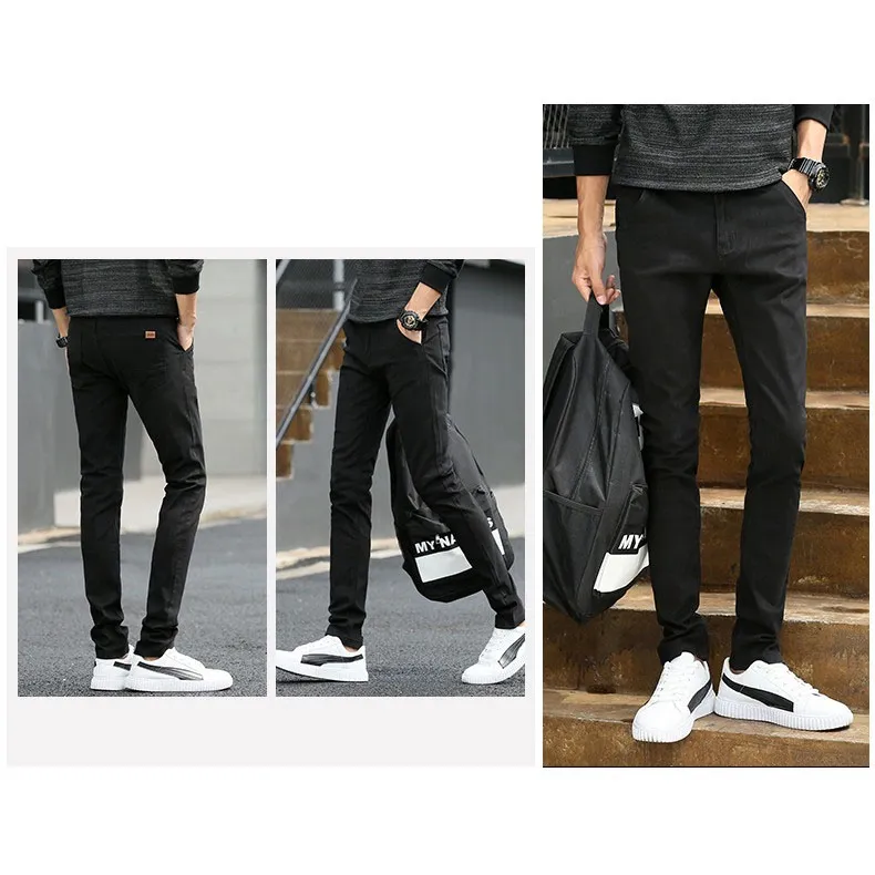 Ảnh 2020 Nam Slim Fit Seluar Slack Co Giãn Cotton Quần Thông Thường Chinos Cotton Co Giãn Quần Dài 2