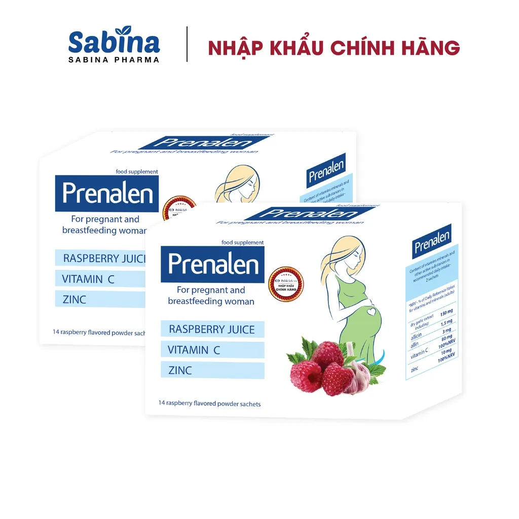 Ảnh 2H PRENALEN [Chính Hãng] 24g. Thực phẩm bảo vệ sức khoẻ hỗ trợ tăng đề kháng cho bà bầu, Nhập khẩu Châu Âu. 1