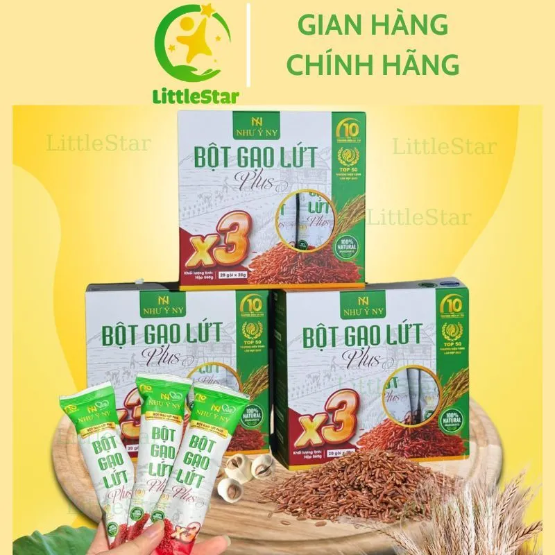 Ảnh 3 Hộp Bột Gạo Lứt Plus X3 - Bột Gạo Lứt Giảm Cân Như Ý Ny - Giảm Cân - Lợi Sữa - Thay Thế Bữa Ăn 4