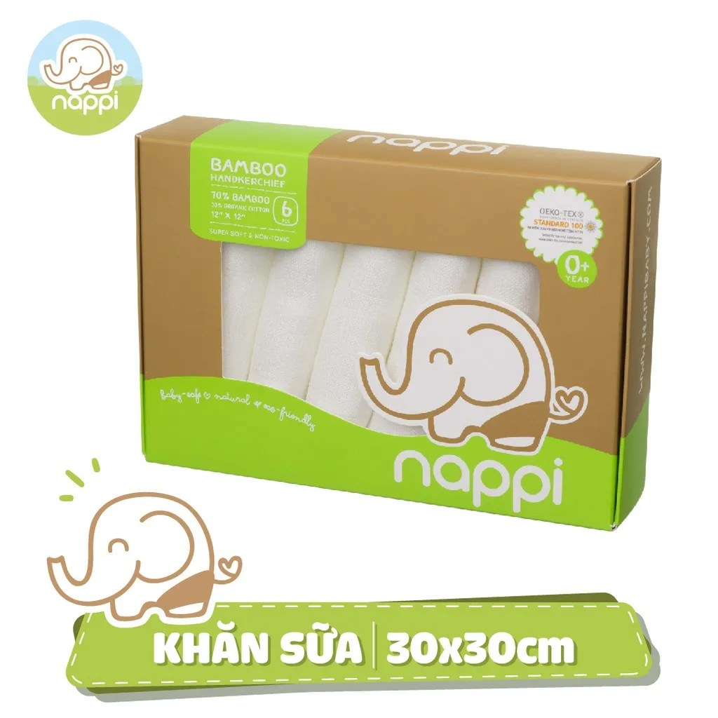 Ảnh 3 Hộp khăn sữa Nappi (6 chiếc/hộp) 4