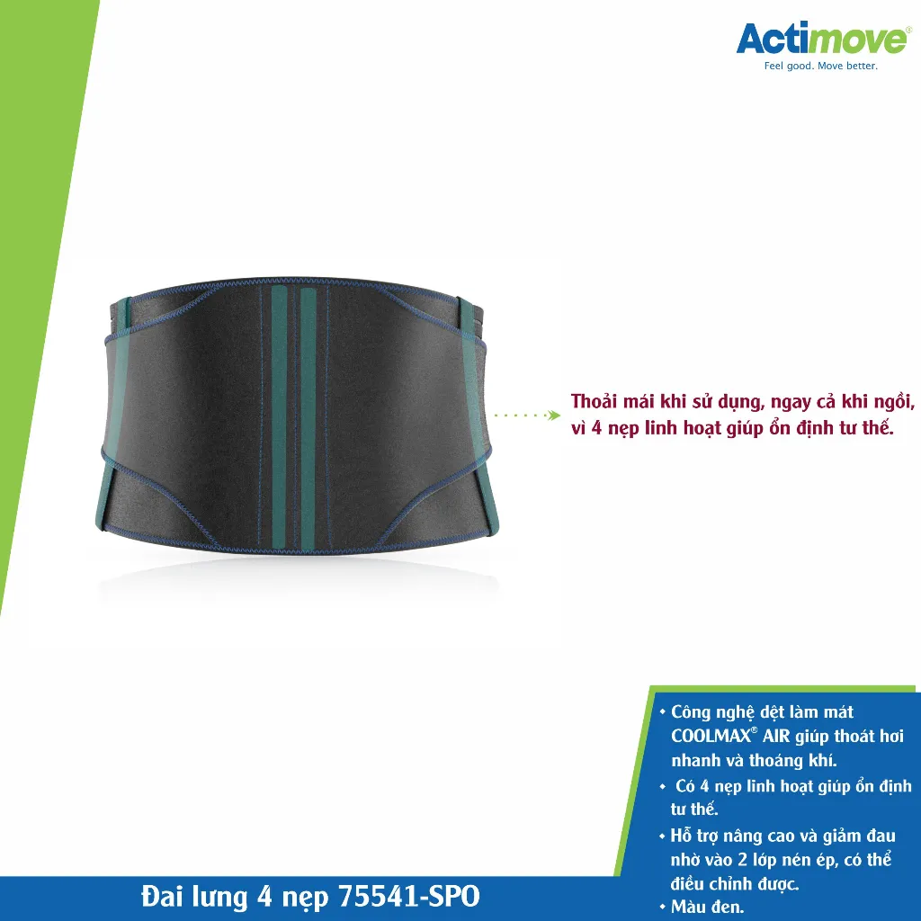 Ảnh Đai lưng 4 nẹp 75541-SPO Actimove Back Support 3