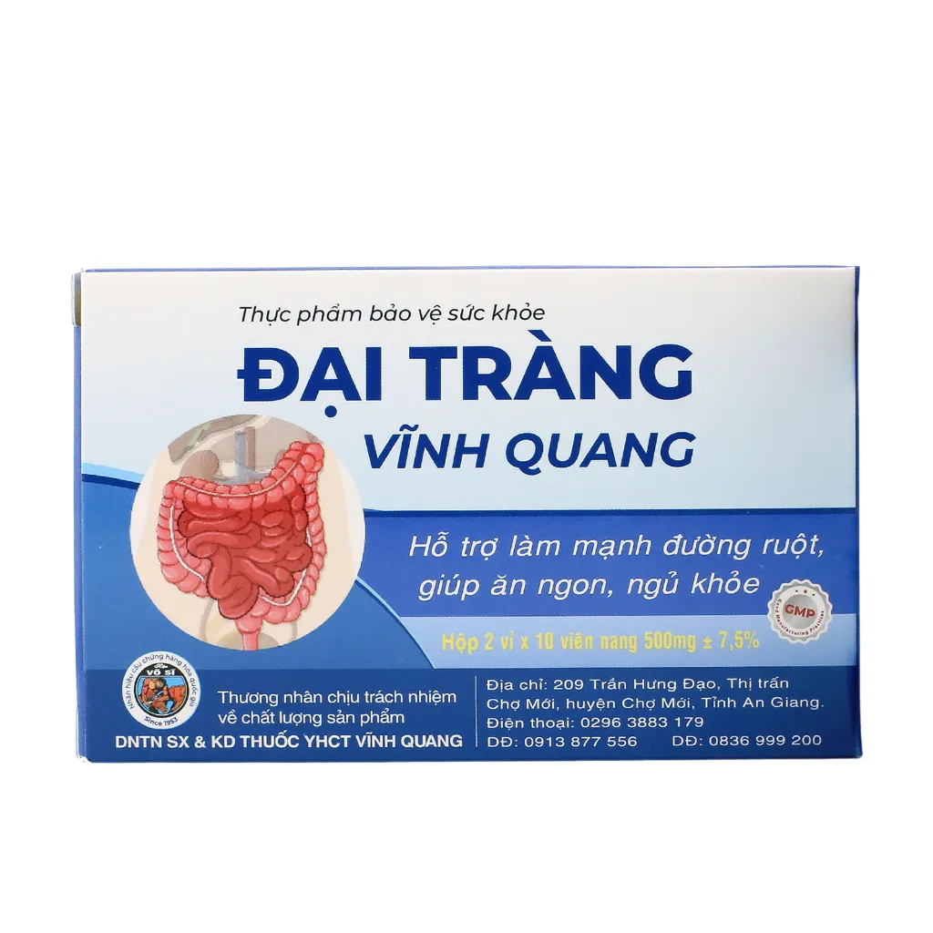 Ảnh Đại Tràng VĨNH QUANG Hỗ trợ làm mạnh đường ruột, giảm tình trạng rối loạn tiêu hóa - Hộp 20 viên 2