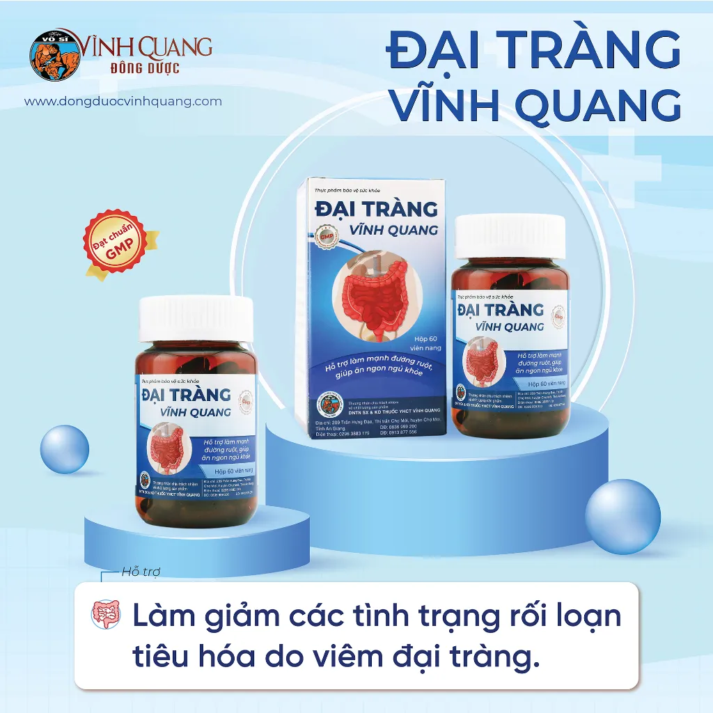 Ảnh Đại Tràng VĨNH QUANG Hỗ trợ làm mạnh đường ruột, giảm tình trạng rối loạn tiêu hóa - Hộp 60 viên 3
