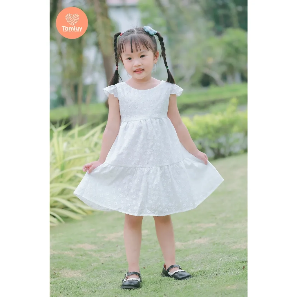 Ảnh Đầm Babydoll Hoa Cúc Bé Gái Tamiuy Mềm Mại, Nhiều Size (1-10T) 4