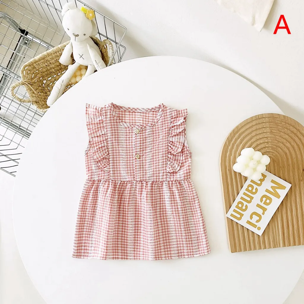 Ảnh Đầm bé gái SANLUTOZ thời trang mùa hè xinh xắn 2