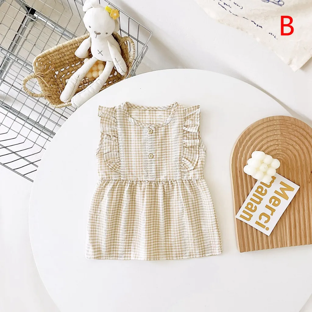 Ảnh Đầm bé gái SANLUTOZ thời trang mùa hè xinh xắn 3