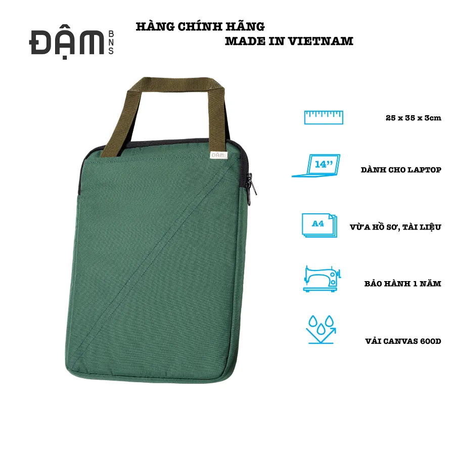 Ảnh ĐẬM BNS túi máy tính thời trang kháng nước thiết bị 14inch LAPTOP A4 3