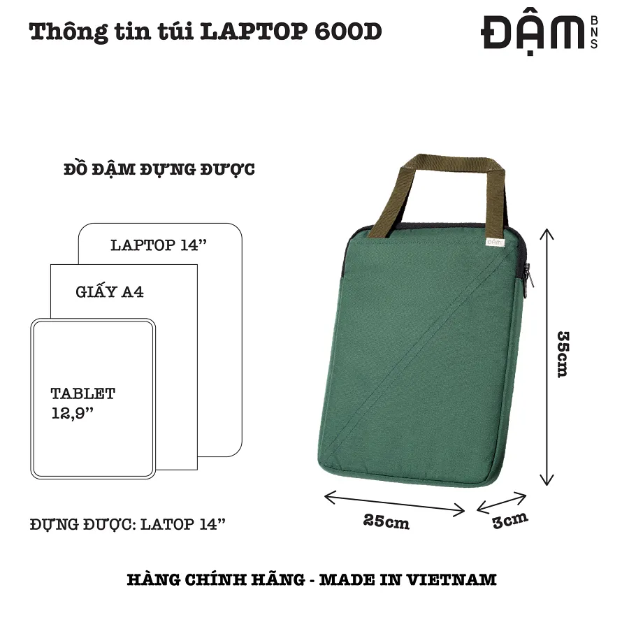 Ảnh ĐẬM BNS túi máy tính thời trang kháng nước thiết bị 14inch LAPTOP A4 4