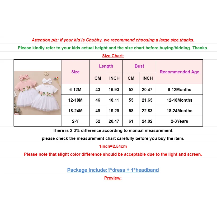 Ảnh Đầm công chúa MIKRDOO tay ngắn đính hoa thêu + băng đô thiết kế thời trang phong cách mùa hè cho bé gái 0-3 tuổi 1