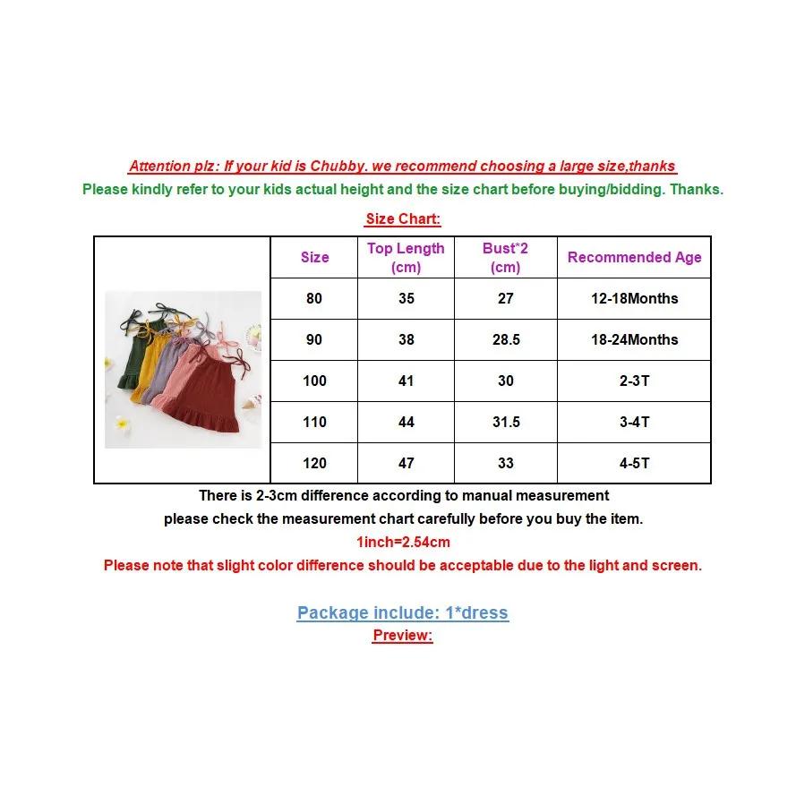 Ảnh Đầm hai dây MIKRDOO bằng vải lanh cotton màu trơn dễ thương thời trang mùa hè cho bé gái 1-5 tuổi 2