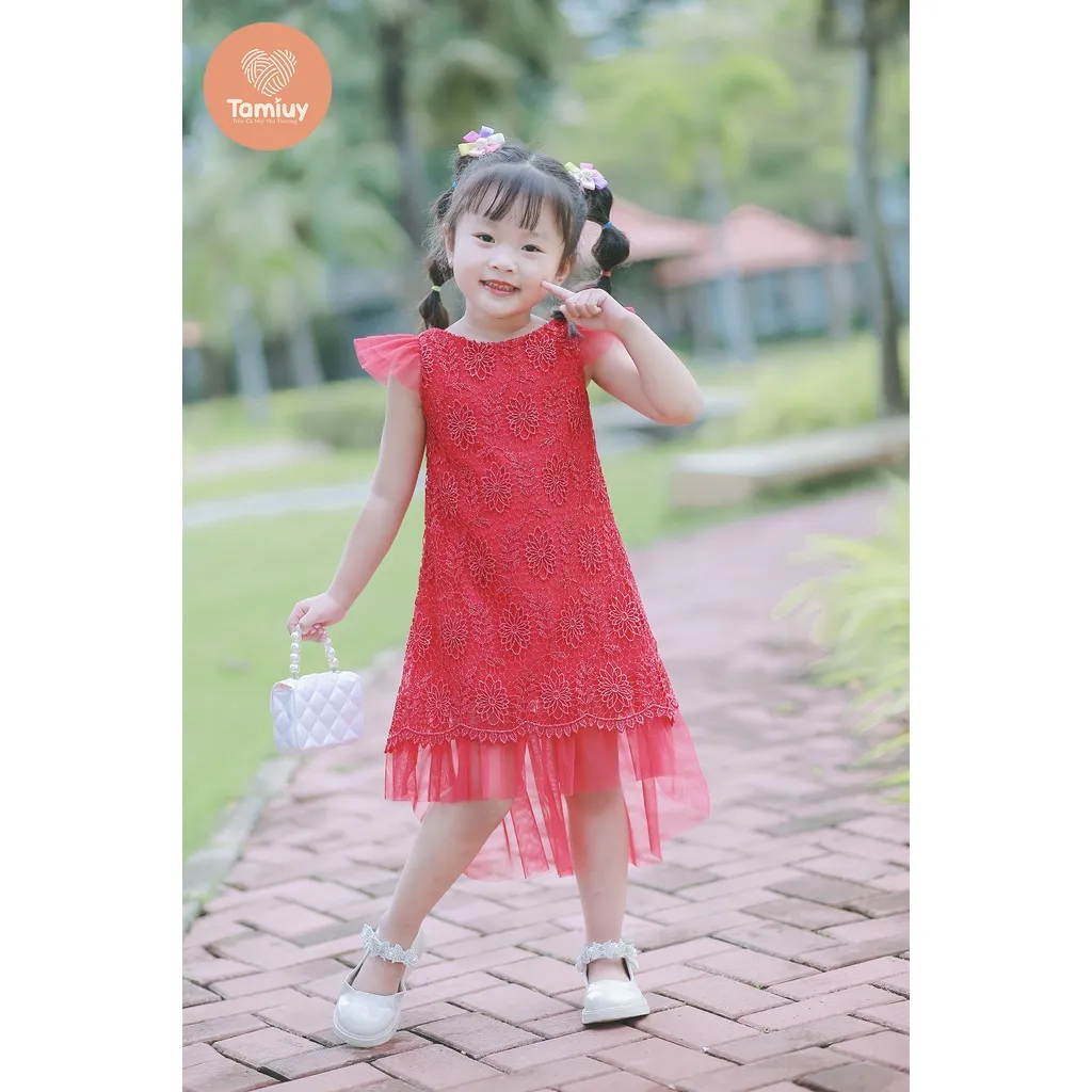 Ảnh Đầm Ren Đuôi Cá Tamiuy Thiết Kế Cao Cấp, Dành Cho Bé Gái (1-10T) 3