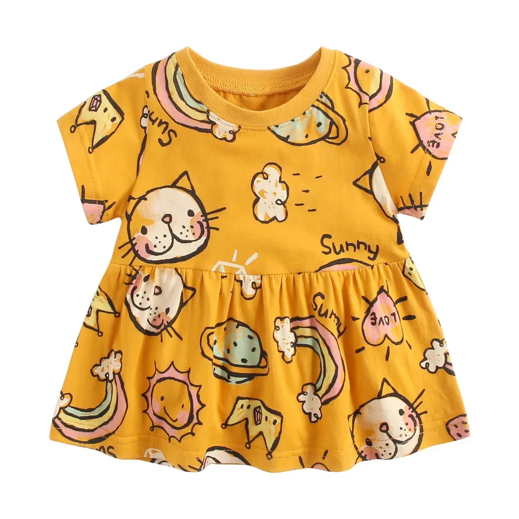 Đầm SANLUTOZ Mùa Hè Xinh Xắn Cho Bé Gái - Chất Cotton Mềm Mại, Giá Tốt