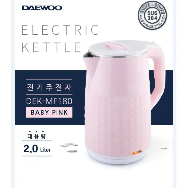Ảnh Ấm siêu tốc Daewoo DEK-MF180 dung tích 1.7L, inox 304 công suất lớn 1500w nhanh sôi, bảo hành 12 tháng 3