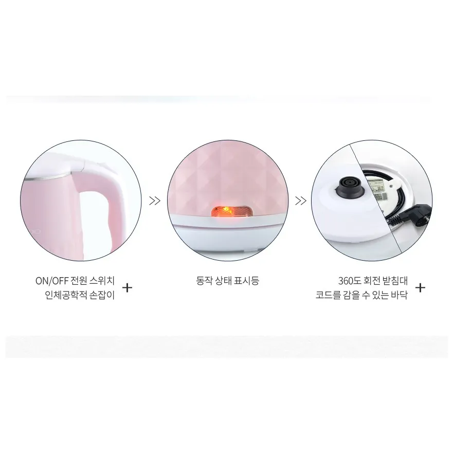 Ảnh Ấm siêu tốc Daewoo DEK-MF180 dung tích 1.7L, inox 304 công suất lớn 1500w nhanh sôi, bảo hành 12 tháng 4