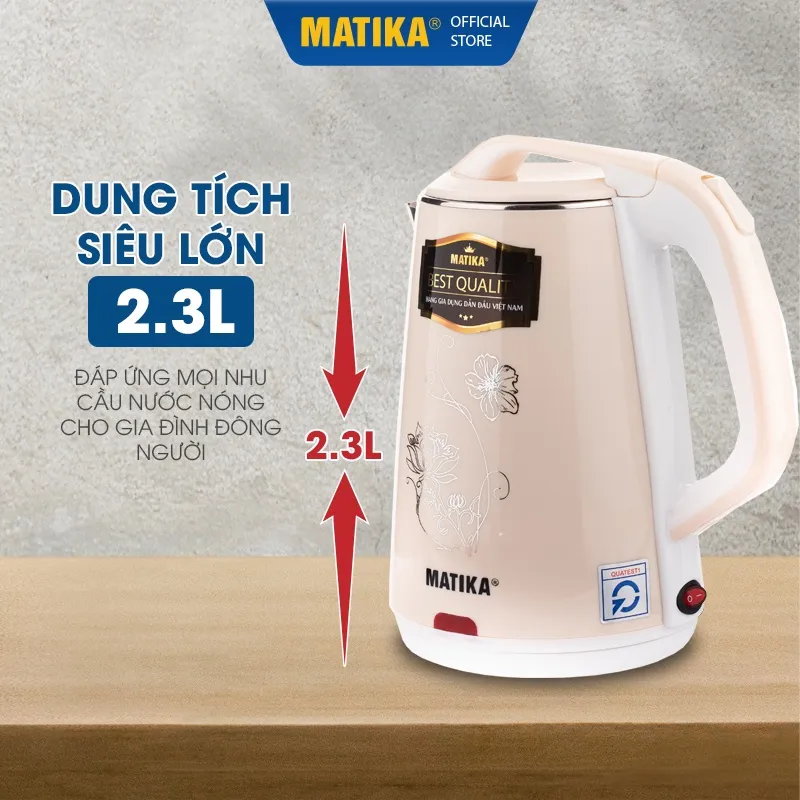 Ảnh Ấm Siêu Tốc MATIKA 2.3L 1500W MTK24 2