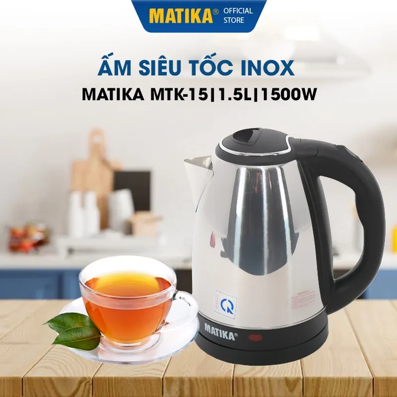 Ảnh Ấm Siêu Tốc MATIKA Inox 1.5L MTK-15 2