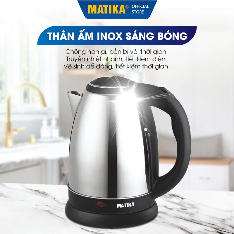 Ảnh Ấm Siêu Tốc MATIKA Inox 1.5L MTK-15 4