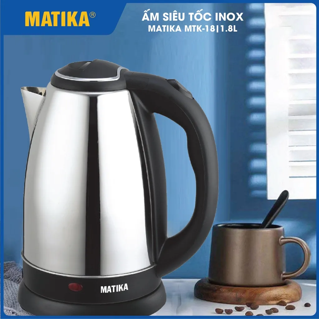 Ảnh Ấm Siêu Tốc MATIKA Inox 1.8L MTK18 3