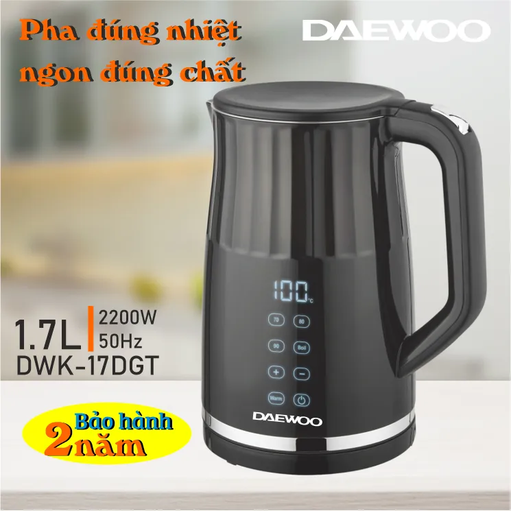 Ảnh Ấm đun siêu tốc Daewoo điều khiển cảm ứng 13 mức nhiệt chính xác 1.7L DWK-17DGT BH 2 năm 3