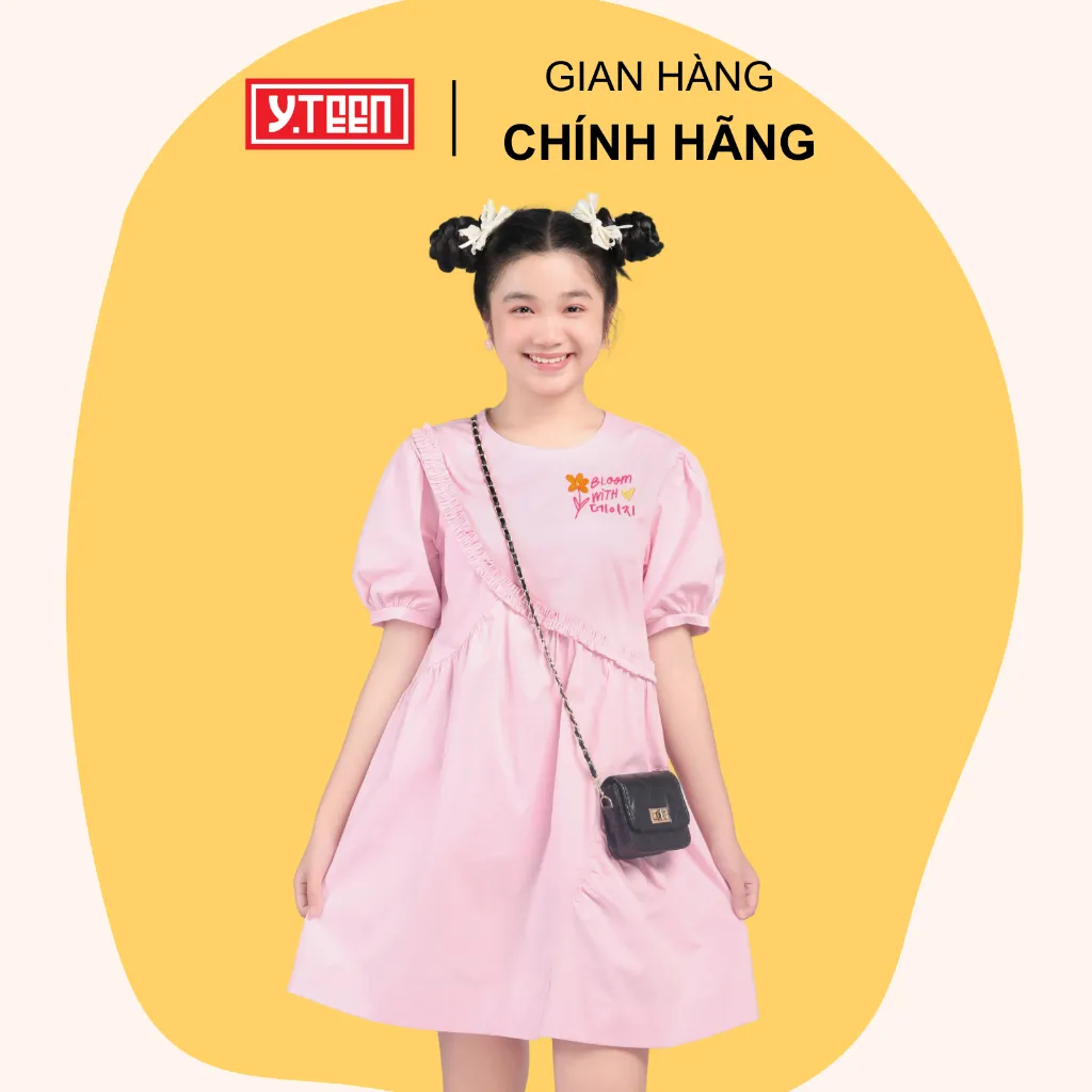 Ảnh Đầm váy babydoll cho bé gái YTEEN EDX030-4 đầm váy cotton thoáng mát dễ thương cho bé gái 1