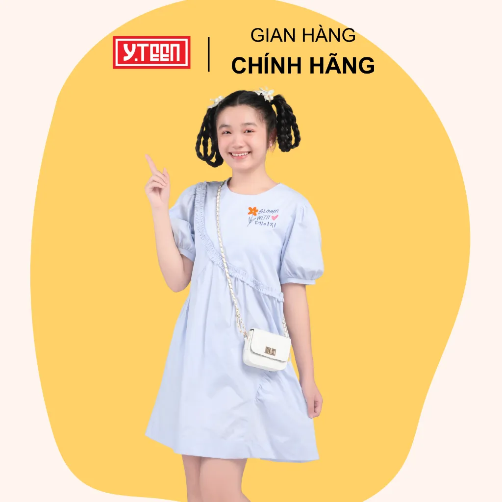 Ảnh Đầm váy babydoll cho bé gái YTEEN EDX030-4 đầm váy cotton thoáng mát dễ thương cho bé gái 2