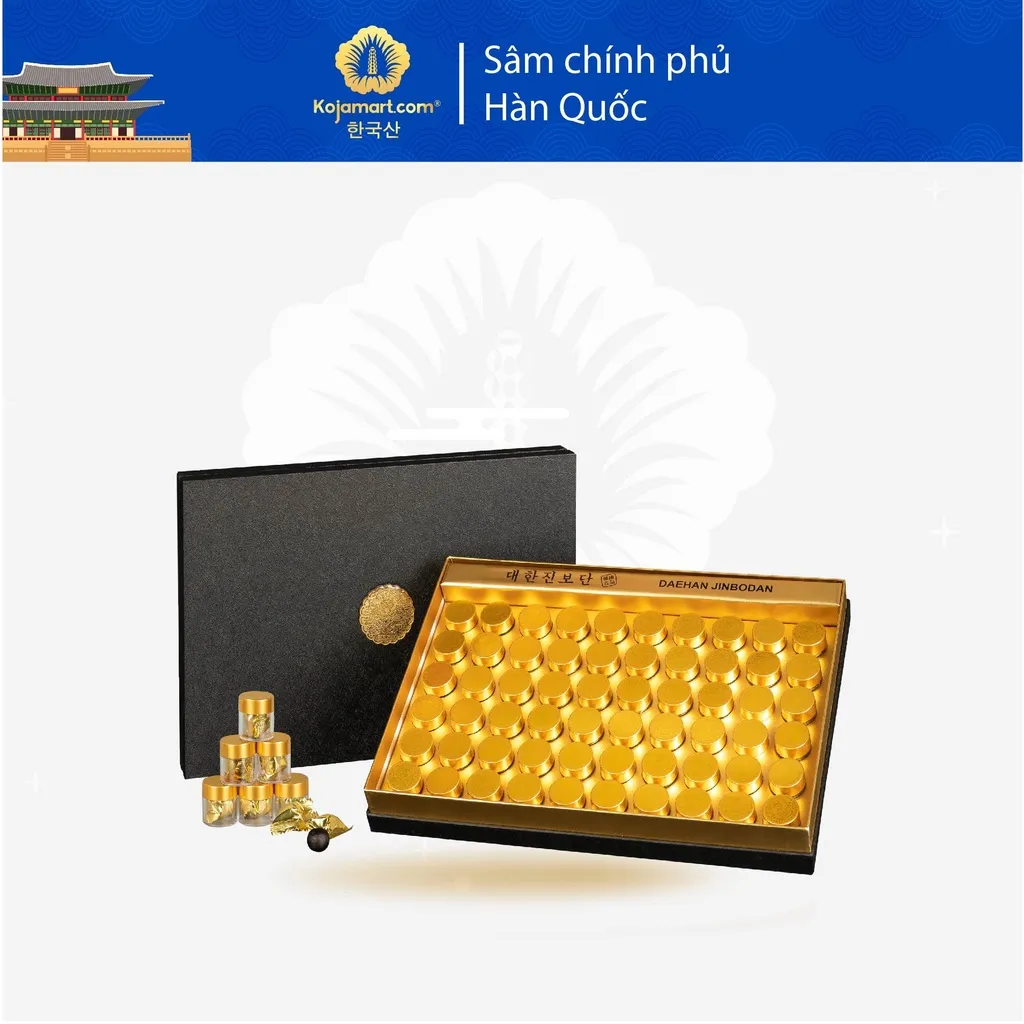 Ảnh An Cung Chính Phủ Rồng Vàng Chống Đột Quỵ Hàn Quốc Hộp 60 Viên Korean Red Ginseng 4