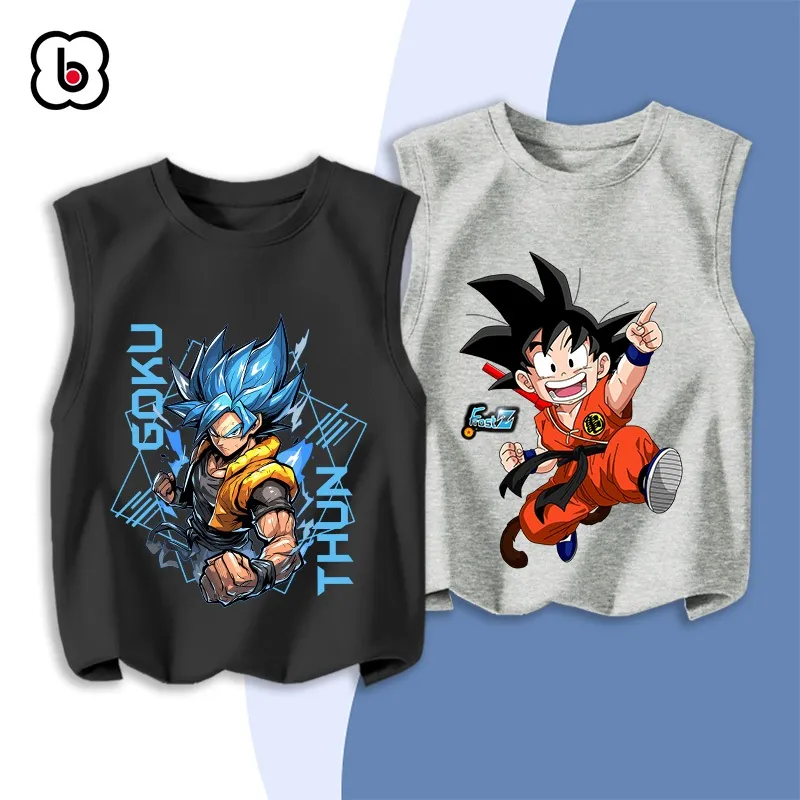 Ảnh Áo ba lỗ bé trai BabyloveGO áo 3 lỗ Dragon Ball chất thun cotton cho bé thoáng mát 4