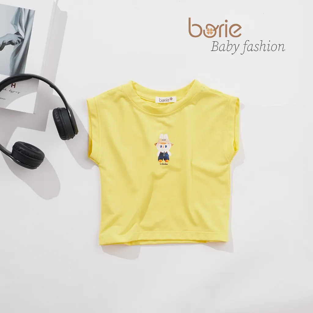 Ảnh Áo ba lỗ labubu cho bé Borie chất liệu thun Cotton co giãn cho bé, màu sắc đa dạng nổi bật, thấm hút mồ hôi tốt A020 4