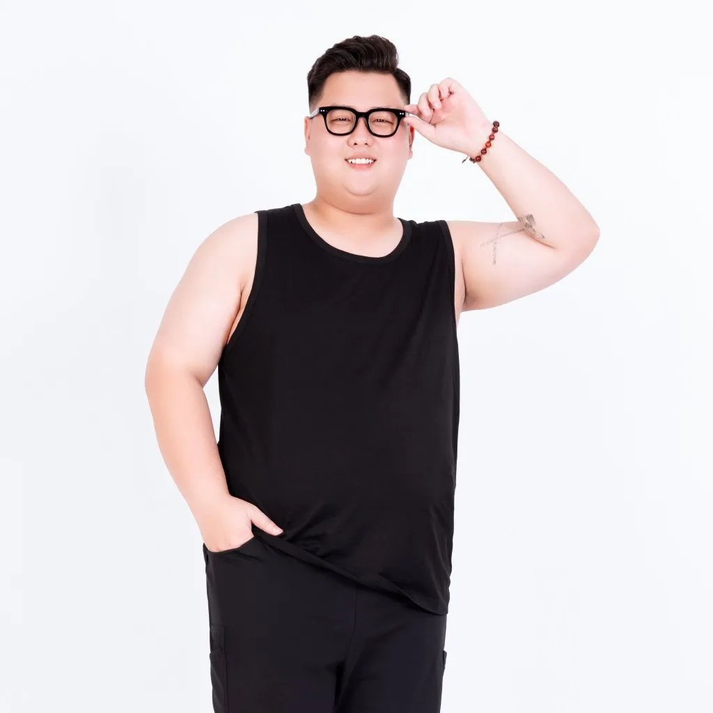 Ảnh Áo Ba Lỗ Nam Big Size Akyoo 80 - 140kg Thể Thao Khỏe Khắn,Rộng Rãi Thoáng Mát,Vận Động Thoải Mái, Thấm Hút Mồ Hôi-BL 3