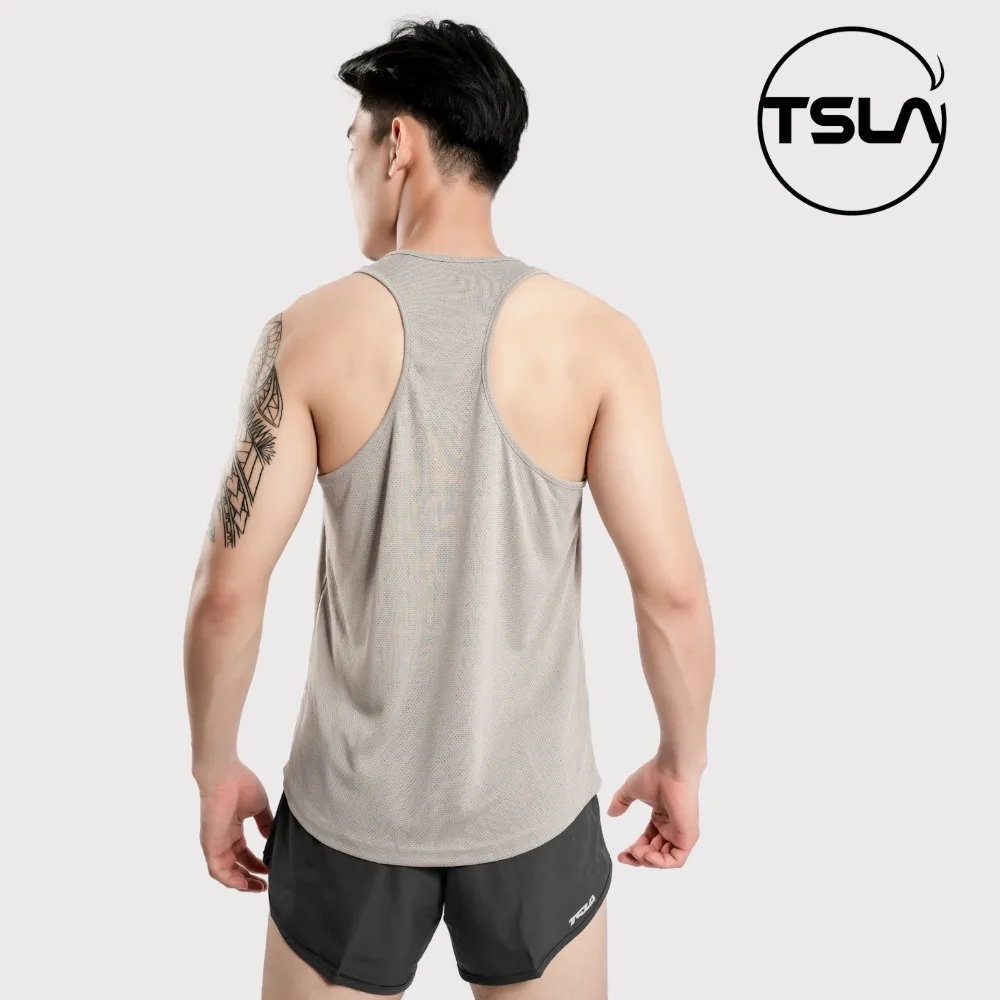Ảnh Áo ba lỗ nam Devops form rộng vải lưới nhanh khô thoáng mặc tập gym work out yoga TSLA DEH1004 3