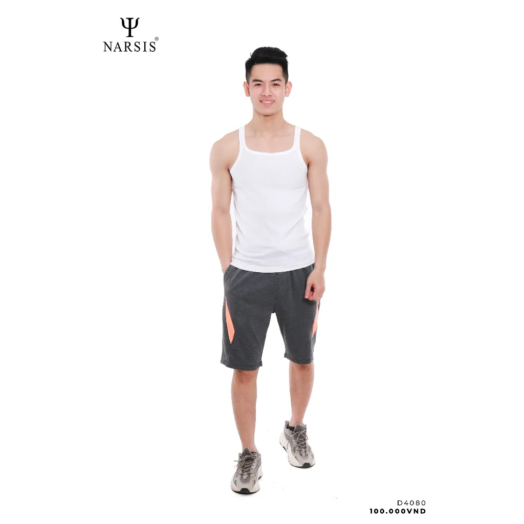 Ảnh Áo Ba Lỗ Nam Narsis, Tanktop Thể Thao, Form Ôm Dáng Chuẩn, Tập Gym, Chất Cotton, Co Giãn Tốt 1