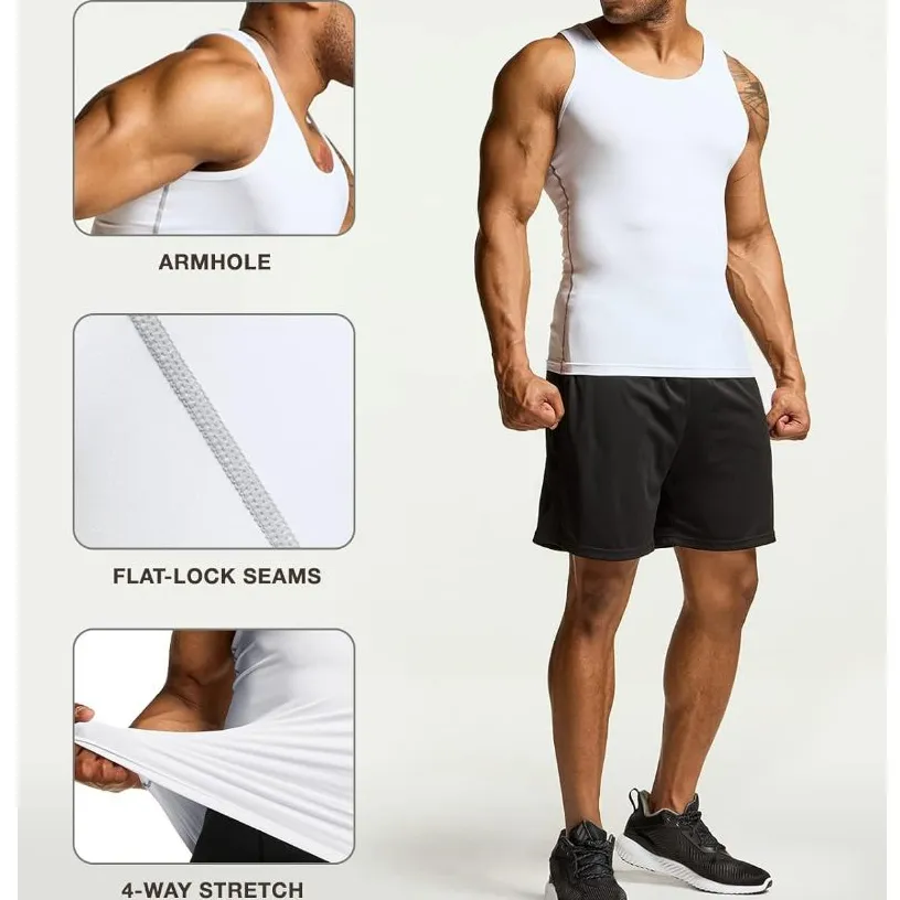 Ảnh Áo ba lỗ nam TSLA thể thao thoáng mát vận động thoải mái thấm hút tốt tập gym bóng đá bóng DEH1011 3