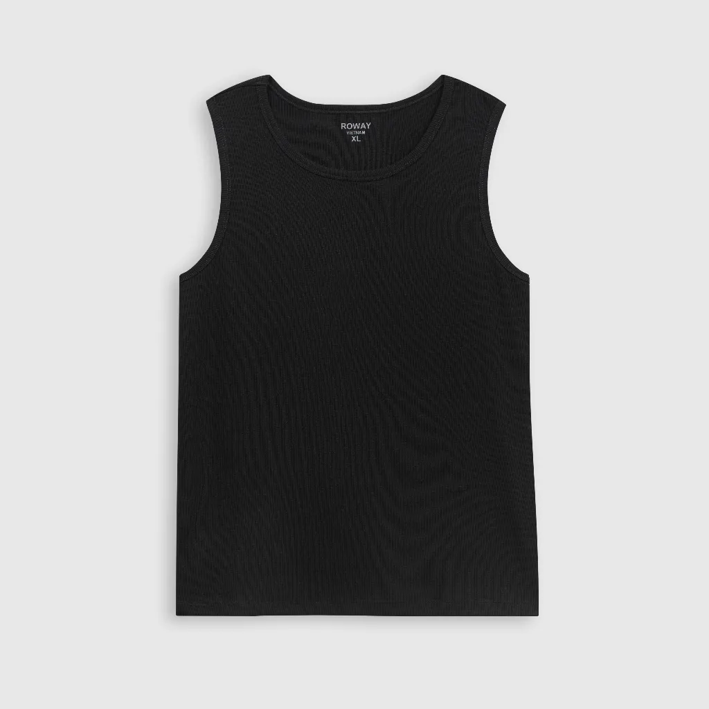 Ảnh Áo ba lỗ ROWAY, cotton gân dày dặn, form regular, Tanktop 2