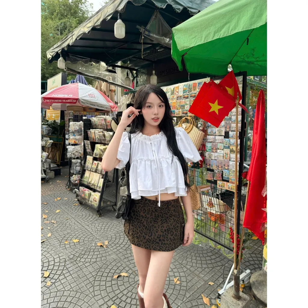 Ảnh Áo baby doll tay phồng SAKURA - 𝐊𝐈𝐋𝐋 𝐒𝐘𝐒𝐓𝐄𝐌 4