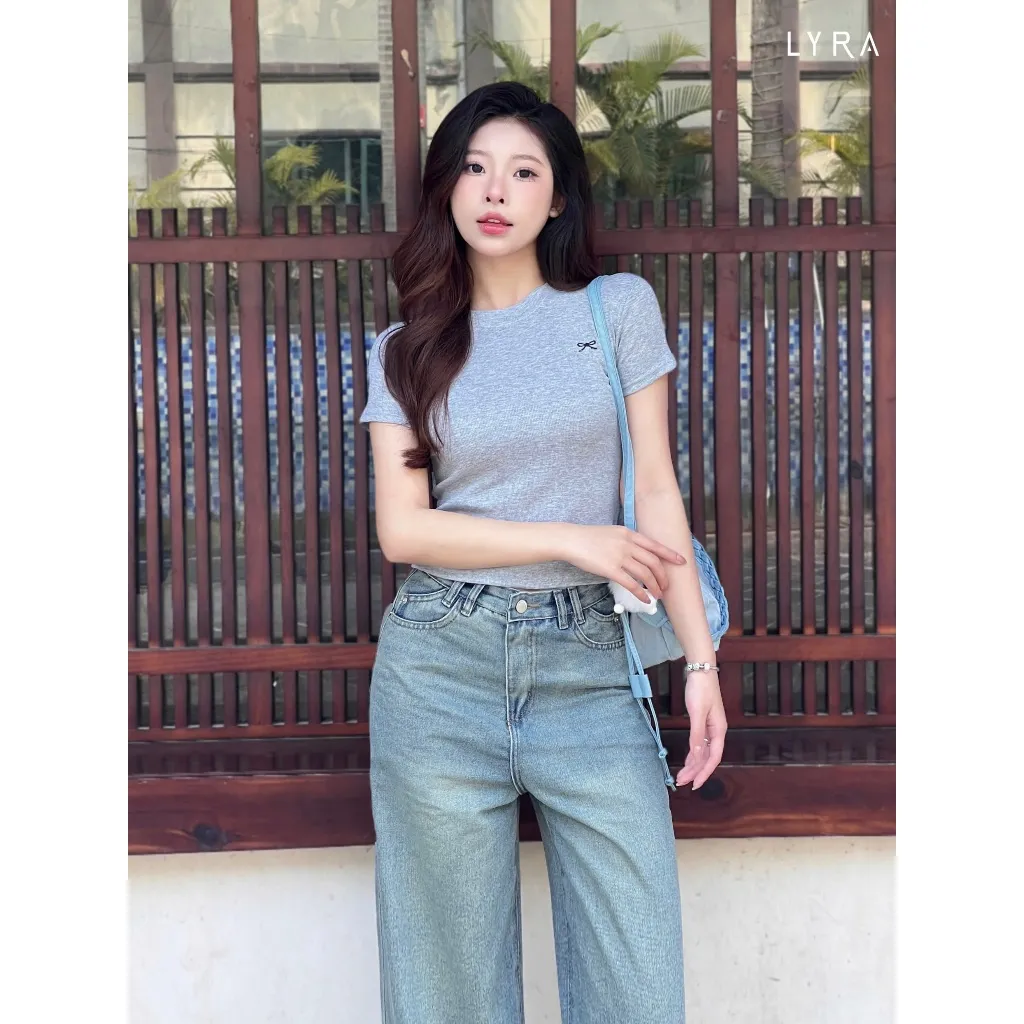 Ảnh Áo Babytee LYRA Nơ Ngực Chất Co Giãn, Thoáng Mát, Nhiều Màu Dễ Phối Đồ - CSYAP0300 3