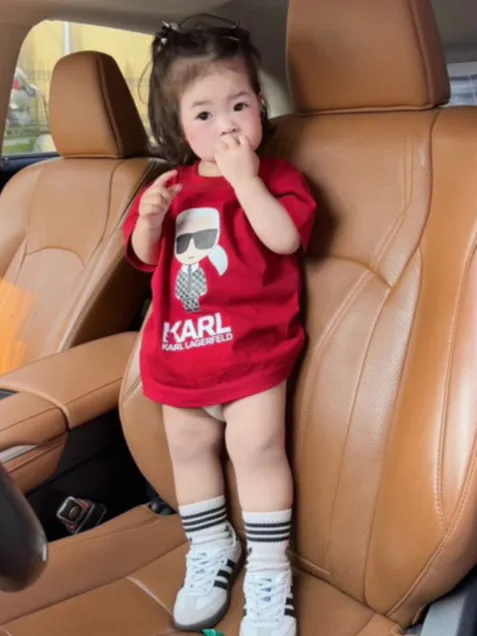 Ảnh Áo Bé Gái Áo Thun Cho Bé Áo Cho Bé Unisex Bé Trai Bé Gái Áo Cotton Loại Một Babi mama ABG20 1