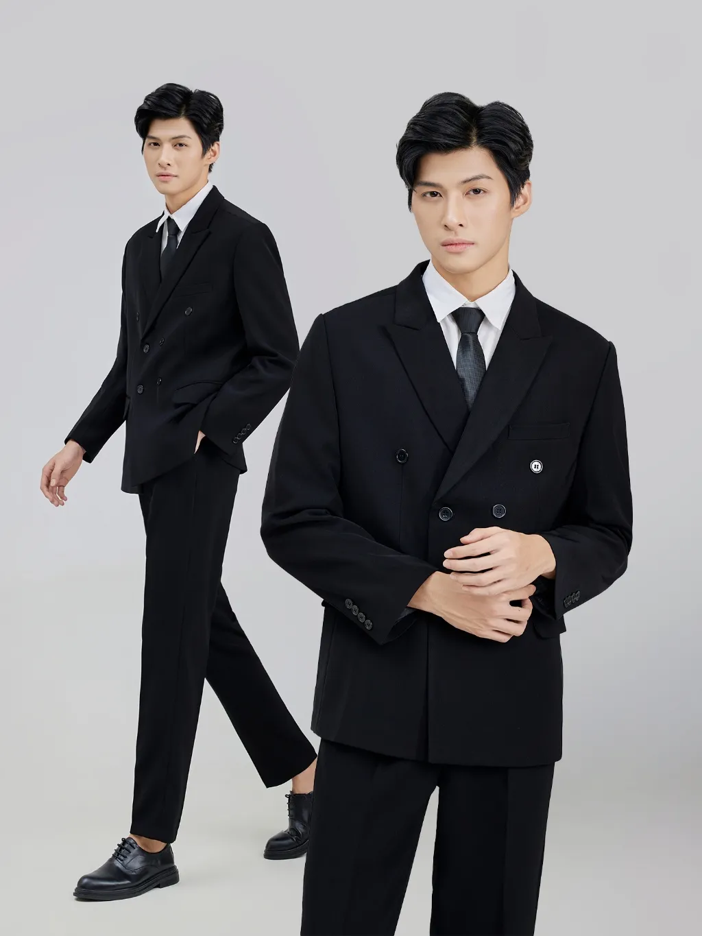 Ảnh Áo Blazer Nam 6 Nút có Đệm Vai Thương Hiệu JBAGY - 4 lớp chất lượng cao - JK0104 3
