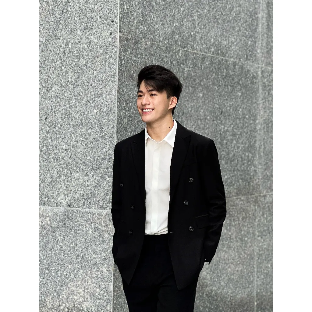 Ảnh Áo blazer nam nữ ARMCEO 6 khuy form dáng chuẩn Hàn Quốc vải cotton hàn -B03 2