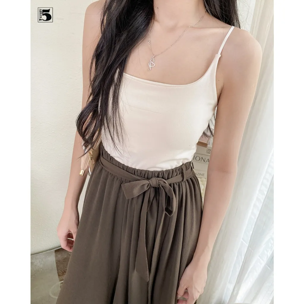 Ảnh Áo bra nữ Twentyfive croptop 2 dây mảnh, 2 lớp có đệm mút cố định, vải cotton mịn co dãn 5798 4