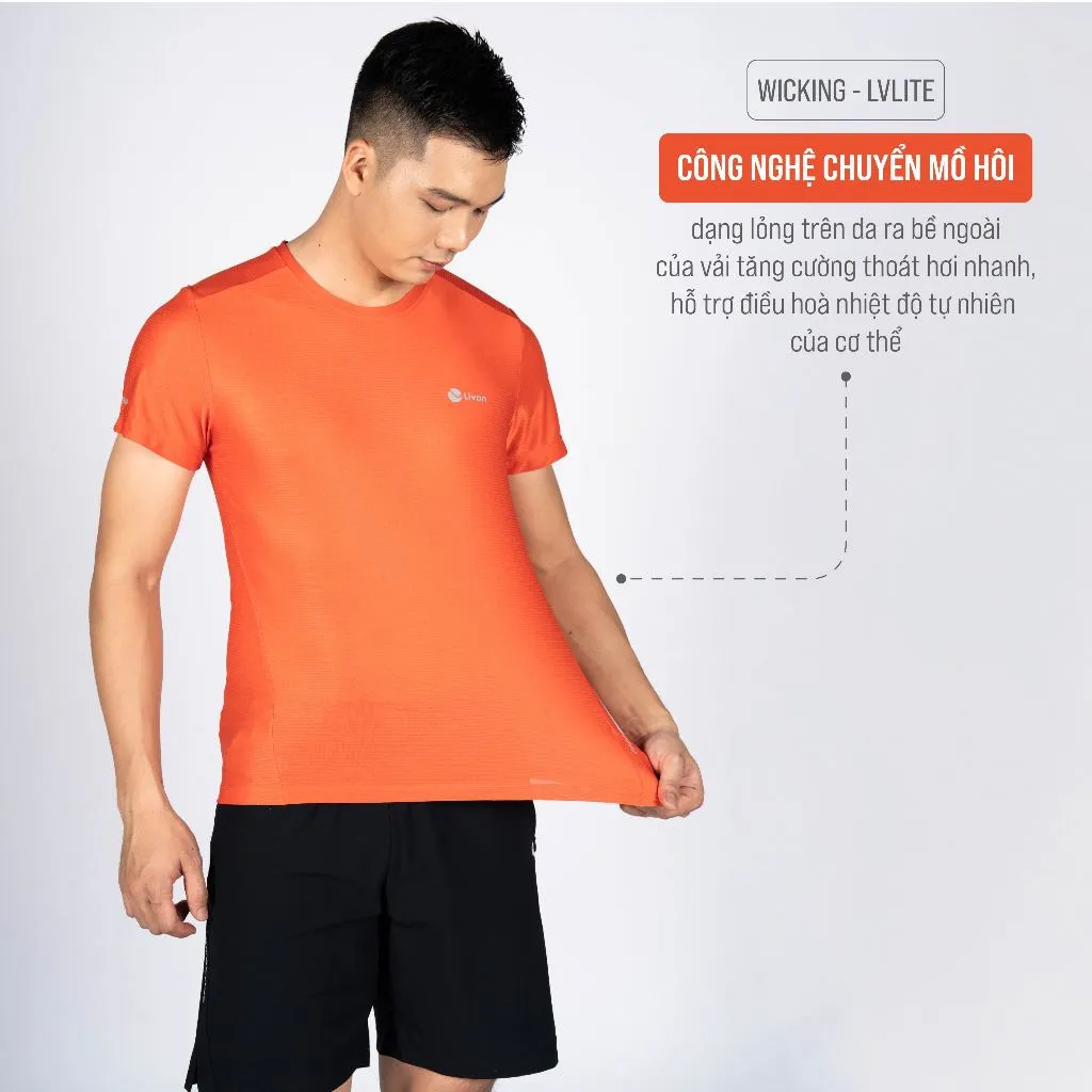 Ảnh Áo Chạy Bộ Nam Siêu Nhẹ Running Livan Sport LV24N03M201 Màu Sắc Nổi Bật 3