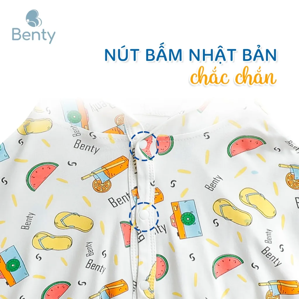 Ảnh Áo choàng BENTY họa tiết chống nắng đáng yêu cho bé trai, bé gái từ 7-22Kg chất liệu cotton cao cấp 4