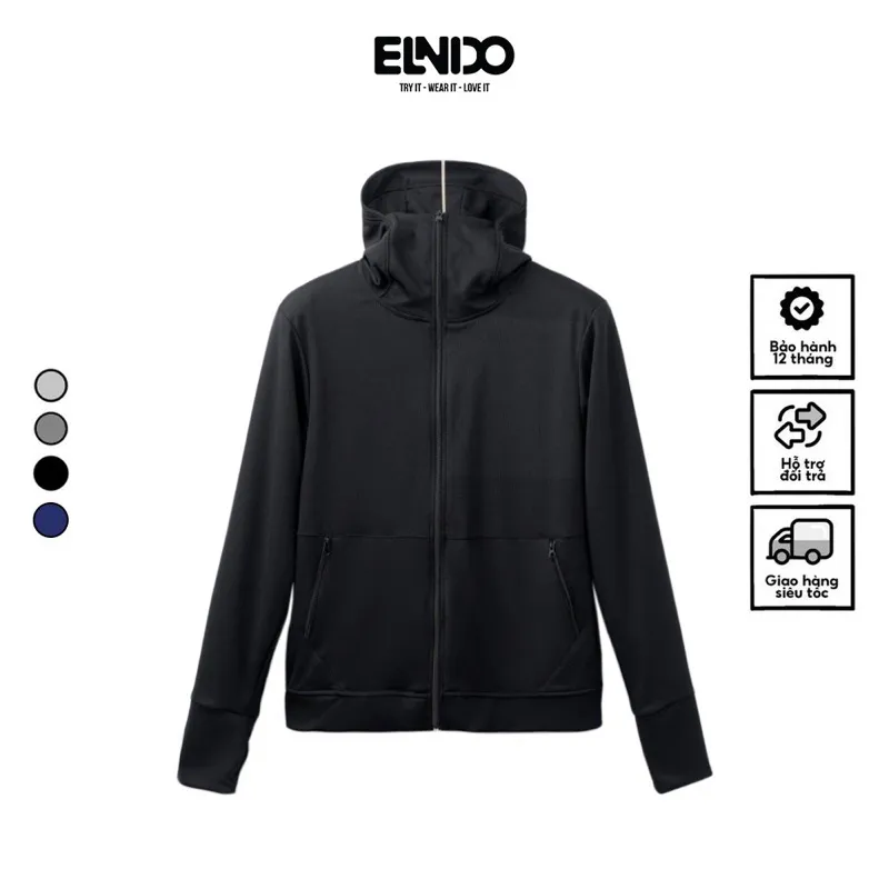 Ảnh Áo chống nắng nam 2 lớp thoáng mát,chống nắng tốt chất vải thoáng khí ELNIDO 4