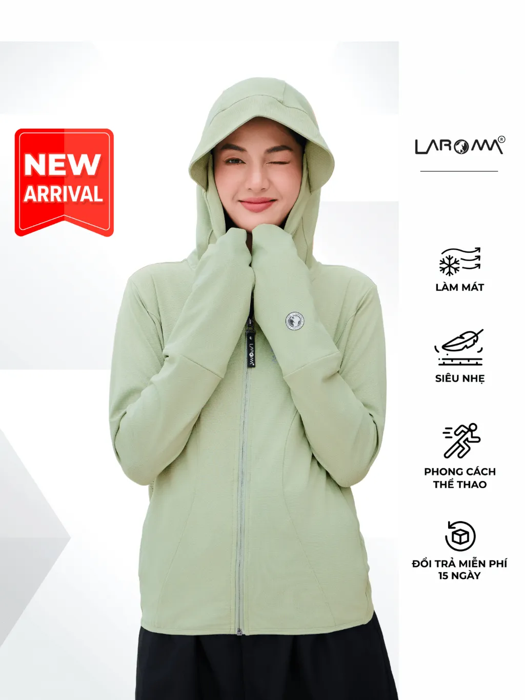 Đánh Giá Áo Chống Nắng Nữ Laroma Coolair UPF50+: Mát Lạnh, Thơm Dịu, Chống Tia UV Hoàn Hảo