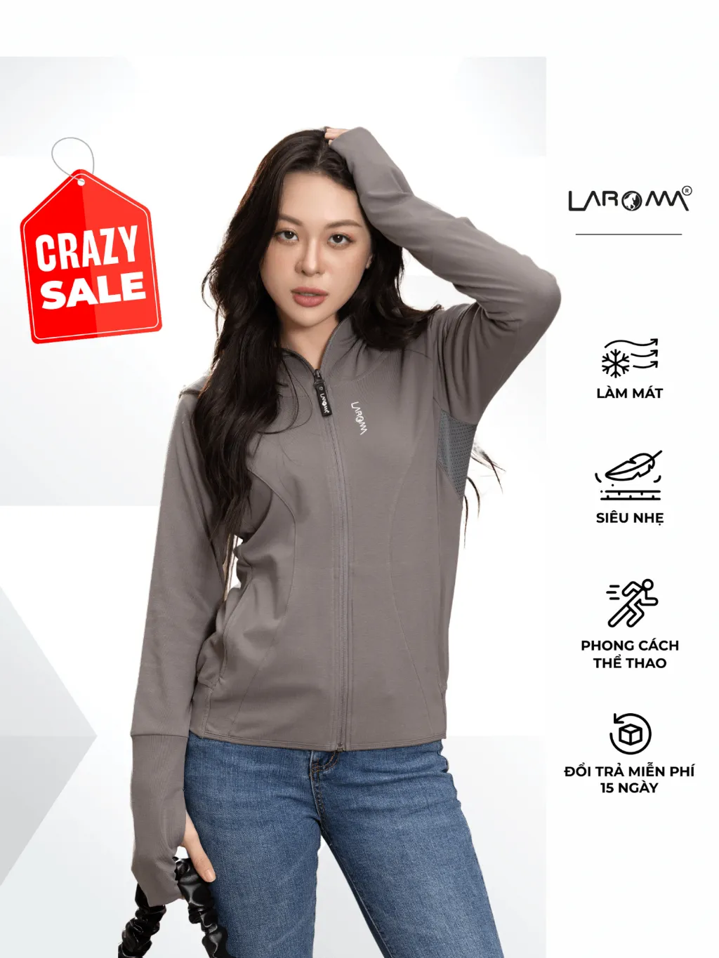Đánh Giá Áo Chống Nắng Nữ Laroma Cotton UPF50+ | Mát, Thơm, Thời Trang