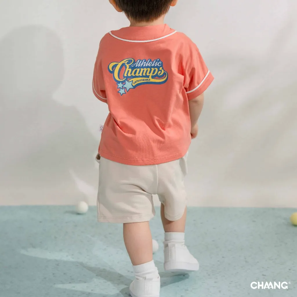Ảnh Áo cộc tay bóng chày phong cách thể thao Olympia cho bé trai 1