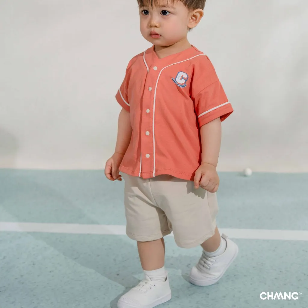 Ảnh Áo cộc tay bóng chày phong cách thể thao Olympia cho bé trai 2