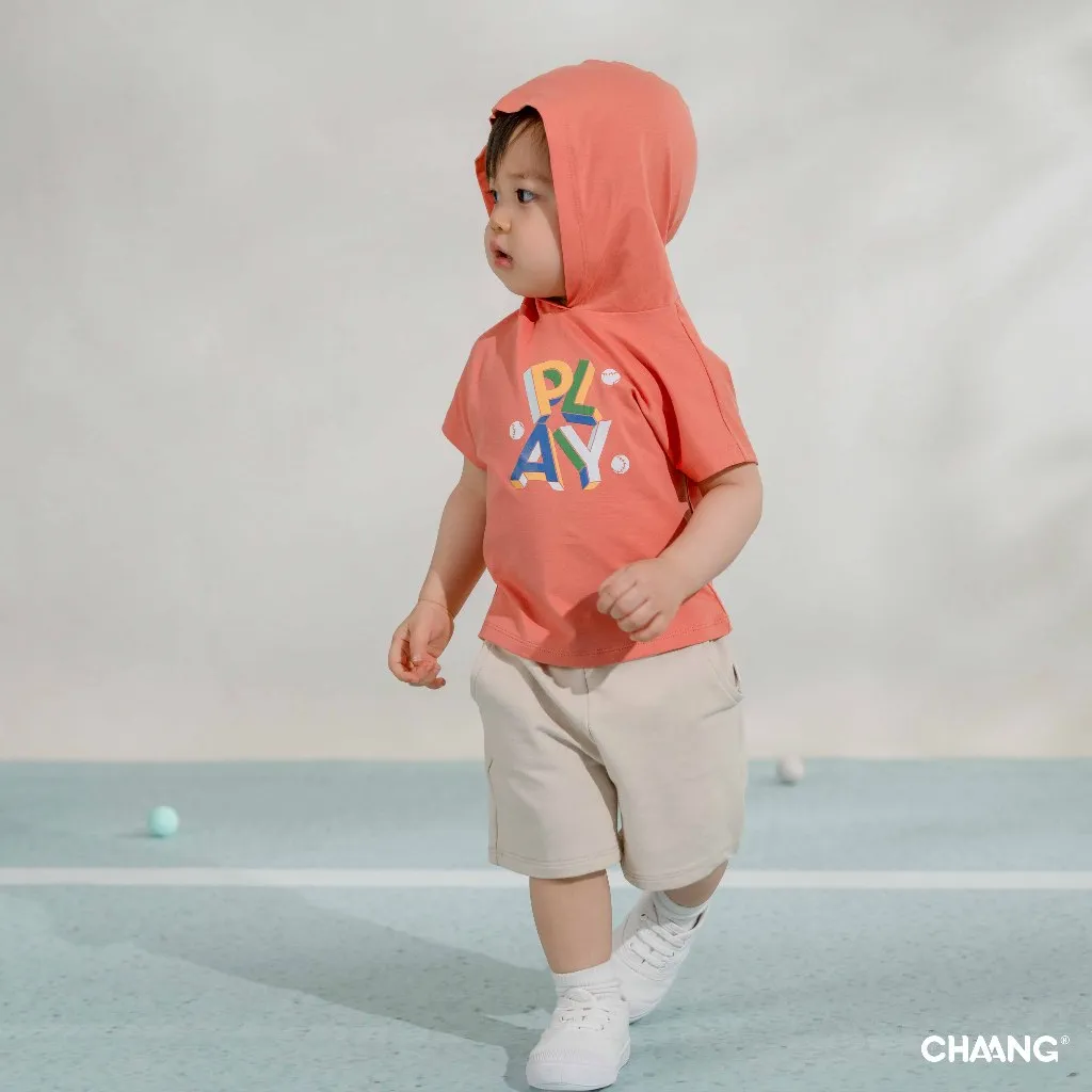 Ảnh Áo cộc tay có mũ Olympia cho bé trai 1