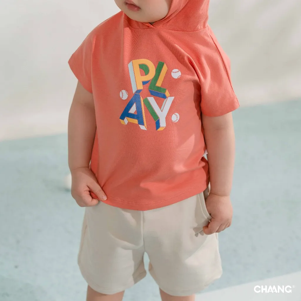 Ảnh Áo cộc tay có mũ Olympia cho bé trai 4