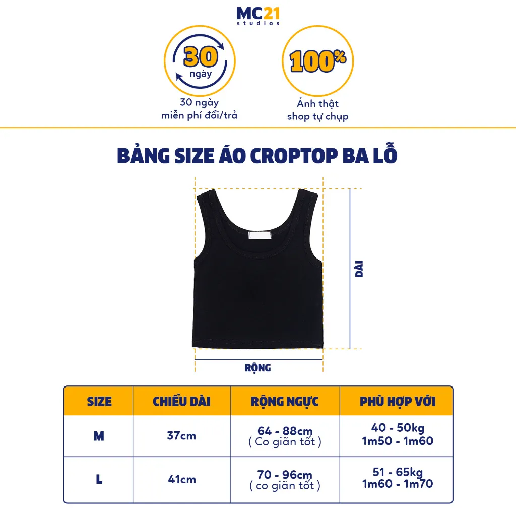 Ảnh Áo croptop ba lỗ MC21.STUDIOS dáng ôm co giãn chất thun xịn cao cấp phong cách Ulzzang Streetwear Hàn Quốc A3213 4